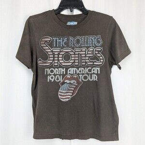 The Rolling Stones North American 1981 Tour T-Shirt Old Navy Men's Size Large
